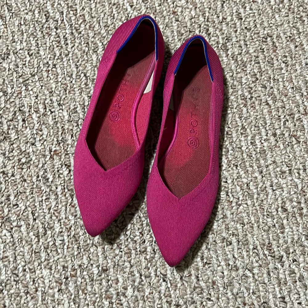Raspberry Rothy Flats